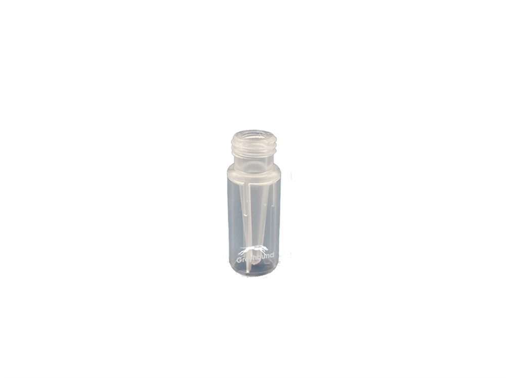 Picture of 300µL Wide Mouth Short Thread Screw Top Polypropylene Vial, Clear, 9mm Thread